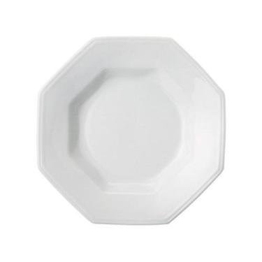 Imagem de Prato Fundo 24cm Linha Prisma Branco Porcelana Schmidt, Branco, 1