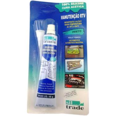 Imagem de Silicone Manutenção Preto 50 Gramas - 1560012 - SIL TRADE