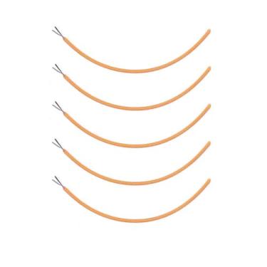 Imagem de QIROGKC 5 peças DC3V filamento flexível led 38 mm 54 mm 68 mm filamento led lâmpada Edison acessórios lâmpada cob contas peças 110 mm amarelo quente 2200K