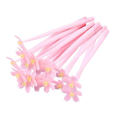 Imagem de 20 peças de canetas de tinta gel rosa Sakura lindas canetas de Natal com tinta preta para enfermeiras, estudantes, professores, sala de aula, material de escritório (rosa cereja estilo 20 peças)