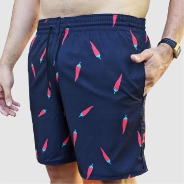 Imagem de Shorts Bermuda Masculina Estampado Elastano - mevistop, Pimenta, 36