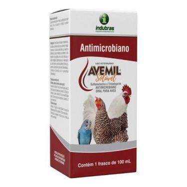 Imagem de Avemil Solúvel 100 Ml - Antidiarréico P/ Aves - INDUBRAS