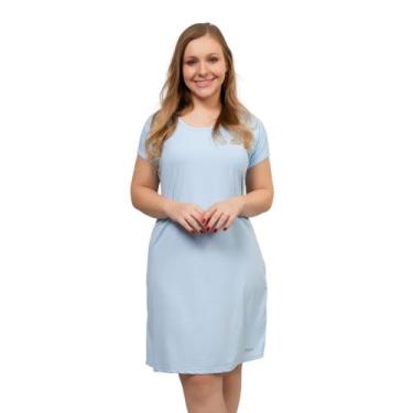 Imagem de Camisola Feminino Dryfit Manga Curta Fresquinho Super Confortável Abso