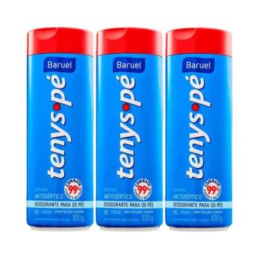 Imagem de Kit C3 Talco para os Pés 100g Tenys Pé Original  Baruel