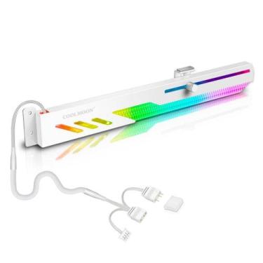 Imagem de Suporte Placa Vídeo Branca Gpu ARGB 5v 3 Pinos Controlável - Coolmoon