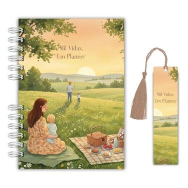 Imagem de Planner Diário de Leitura – Edição Especial Jogos Vorazes | Cena Final: Katniss e Peeta na Campina em Aquarela | Capa Dura + Marcador com Tassel + Marcador Magnético