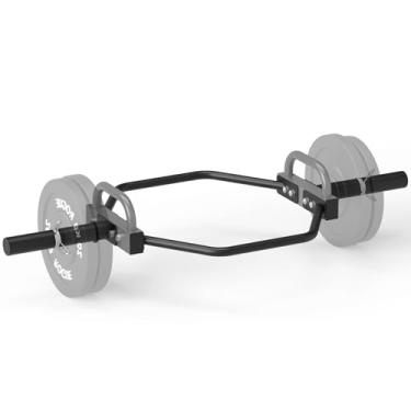 Imagem de Barra hexagonal para halterofilismo olímpico de 5 cm, barra de levantamento terra de 123 cm para agachamentos, encolher de ombros, flexões, capacidade de peso de 181 kg adequada para exercícios de