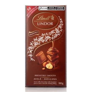 Imagem de Barra de Chocolate ao Leite e Avelãs Lindt Lindor 100g