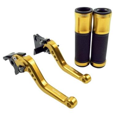 Imagem de Kit Manopla Manete Esportivo Stark Race Dafra Next 250 300 - NoBrand, 