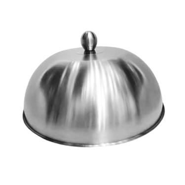 Imagem de DimyFew Tampa para hambúrguer com cúpula de derretimento de queijo, ferramenta para churrasco, tampa universal para grelha, capa resistente para alinhavar, 22cm X 22cm X 8.3cm