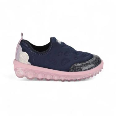 Imagem de Tênis Infantil Menina Bibi Roller 2.0 Marinho Rosa Glitter Unicórnio