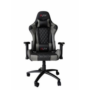 Imagem de Cadeira Gamer Fury XT, Braço Ajust, Reclin. 180 - Cinza