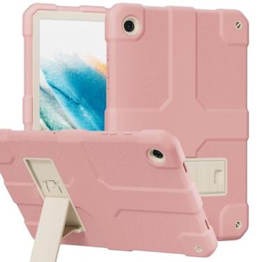 Imagem de Stweap Capa para Samsung Galaxy Tab A9+/A9 Plus 11 polegadas modelo 2024 (SM-X210/X216/X218), capa protetora resistente à prova de choque resistente de alto impacto (rosa)