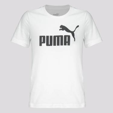 Imagem de Camiseta Puma ESS Logo Juvenil Branca-Unissex