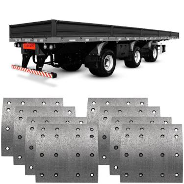 Imagem de Lona Freio Carreta Contin Fruehauf Fachini Iderol Traseira