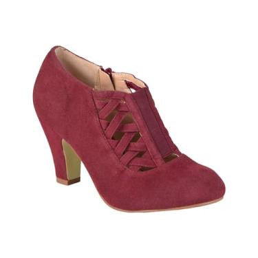 Imagem de Journee Collection Ankle Boots e Botas Femininas, Vinho, 6