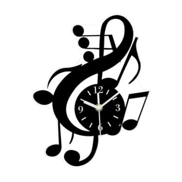 Imagem de Ｂｅｓｇａ Relógio de parede com nota musical, acrílico, decoração exclusiva para casa, relógio de parede funcional para cozinha, sala de jantar, hotel, 40 Cm