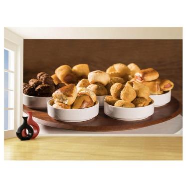 Imagem de Papel De Parede Alimentos Salgados Coxinha Bar 3,5M Al514