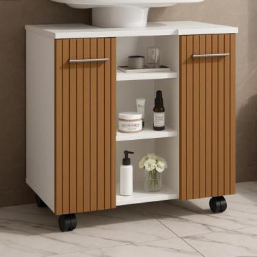 Imagem de Gabinete Premium Para Banheiro Acoplado Com Prateleiras - JM3 Móveis -