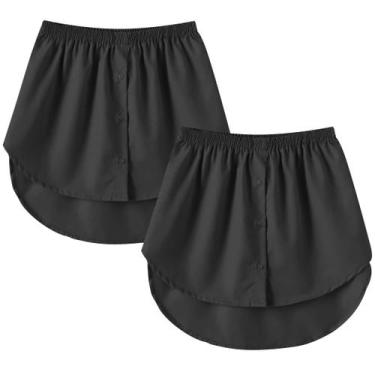 Imagem de Extensor de camisa feminina Girstunm, mini saia íntima ajustável, remo