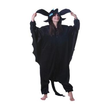 Imagem de Pijama Costume DarkCom Black Dragon, unissex, adulto, S