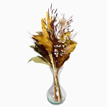 Imagem de Arranjo + Vaso Elegance Gold - Pense Flores
