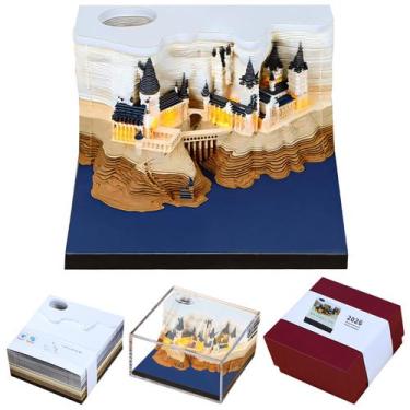 Imagem de Calendário ANTREATU 3D Magic Castle 2026 com luzes LED