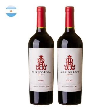 Imagem de Kit 2 Vinhos Alfredo Roca Fincas Malbec Tinto Argentina 750ml