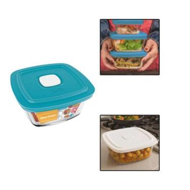 Imagem de Pote Marinex Facilita Vap Quadrada 500ml C/ Tampa Cor Sortida - Nadir