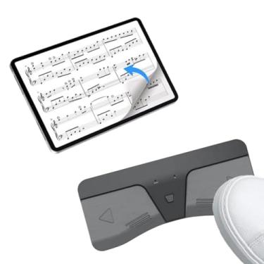 Imagem de Tangxi Pedal de Virador de Página Sem Fio para Instrumentos Musicais, Virador de Página de Música Com Pedal Bluetooth, Silencioso e Antiderrapante para Telefones Tablets Android IOS