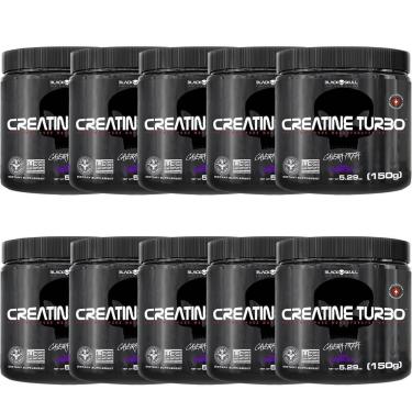 Imagem de Kit 10X Creatine Turbo Monohidratada - 150g Uva - Black Skull-Masculino
