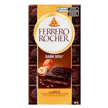 Imagem de Tablete Chocolate Dark 55% com Avelã 90g - Ferre ro