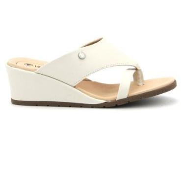 Imagem de Sandália Via Uno 864002 Salto Anabela Plataforma Casual Feminino-Feminino