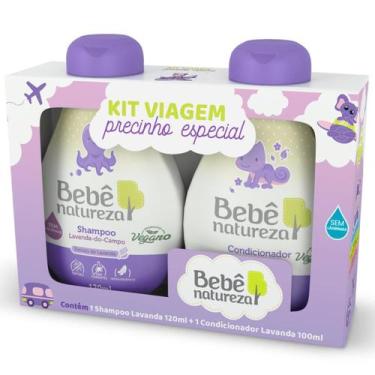 Imagem de Kit Bebê Natureza Viagem Lavanda Shampoo 120ml Condicionador 100ml