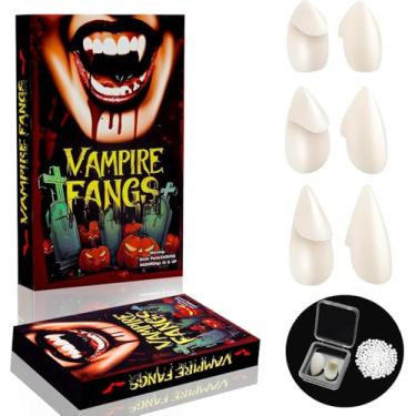 Imagem de Vampire Teeth Fangs Adults, Halloween Anime Party Dress Up Costume Masquerade Accessory 3 Size 13 15 17MM