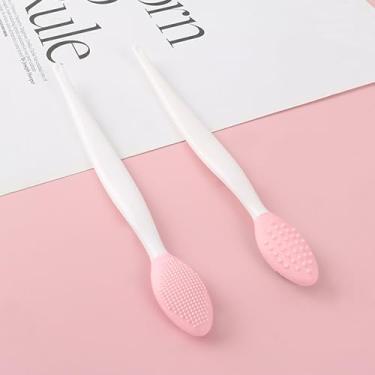 Imagem de Generic Escova de limpeza de poros de silicone dupla face para limpeza facial profunda e remoção de cravos, rosa