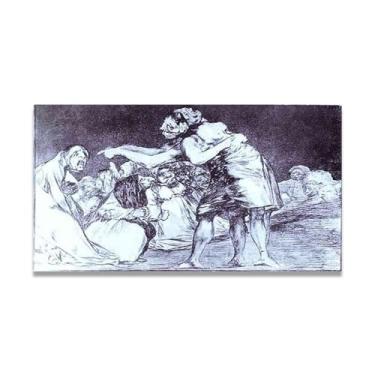 Imagem de LKXGRRSFG Tela de arte romântica de Francisco De Goya Desordenada - Inspirado pelo mestre que moldou a arte moderna 50 x 75 cm sem moldura
