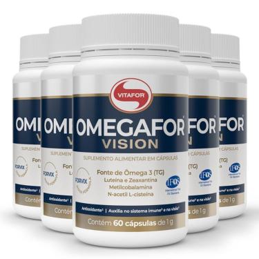 Imagem de Kit 5 Omegafor Vision Vitafor 60 Cápsulas