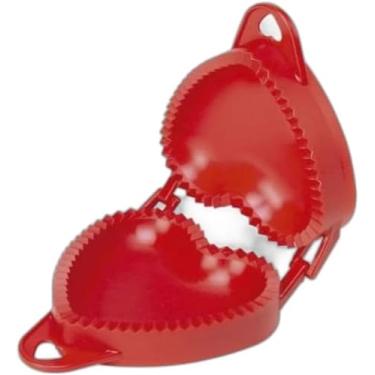 Imagem de Forma para Pastel e Risole em Formato de Coração – Vermelha, Corta e Fecha Massa Facilmente, Ideal para Lanchinhos e Salgadinhos