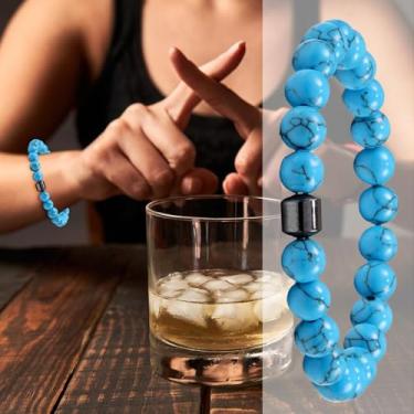 Imagem de Pulseira de bebidas para mulheres | Pulseira antiálcool | Pedras de pulso calmantes emocionais, joias ajustáveis para viagens de negócios, viagens e adolescentes, One Size, Tecido, Sem Pedra Preciosa