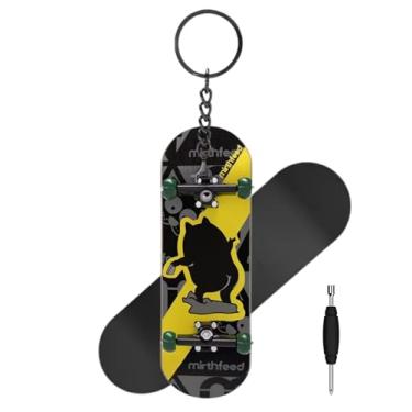 Imagem de MIRTHFEED 32mm Pro Fingerboard Complete Set | Bearing Wheels | 5 Ply Maple Deck | Anti Skid Grip Tape | Complimentary Tool | Concave Shape