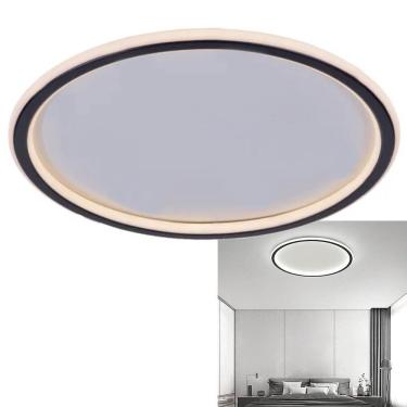 Imagem de Luminaria Led Paflon 3 Tons Sobrepor Teto Iluminaçao Decoraçao Sala Estar Casa Quarto Loja Empresa Comercio