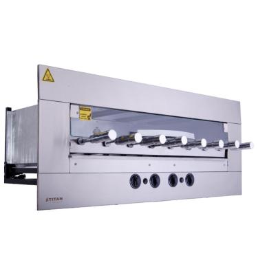 Imagem de Churrasqueira A Gás De Embutir Titan 8 Espetos Rotativos 220v