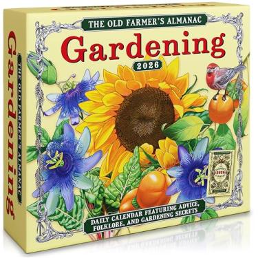 Imagem de Calendário diário de mesa The Old Farmer's Almanac 2026: Jardinagem — Conselhos, Folclore e Segredos de Jardinagem