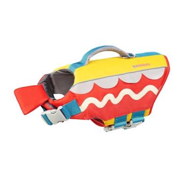 Imagem de Colete salva-vidas para cães Little Wings para natação, paddle board e esportes aquáticos, câmara de flutuabilidade dividida EPE, acabamento refletivo, alças ajustáveis (serve para 1,4 a 39,9 kg