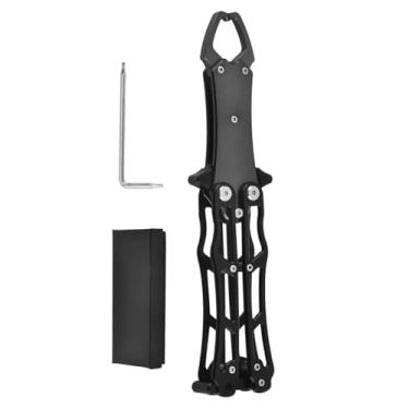 Imagem de Shakven Pesca de pinças labiais, alicate de pinça labial de peixe | Alicate para pesca com mosca | Engrenagem de pesca profissional, dobrável, controlador de peixes, dobrável para pesca segura para