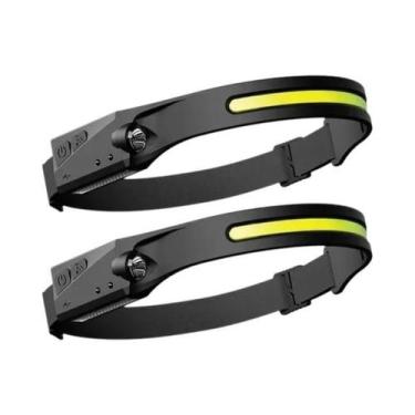 Imagem de Lanterna De Cabeça LED Recarregável Com Sensor USB Potente Para Campin
