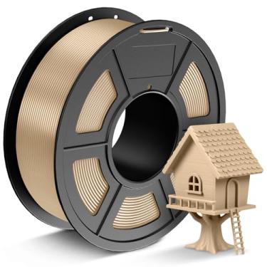 Imagem de JAYO Madeira de filamento de impressora 3D PLA, filamento PLA 1,75 mm, carretel de 1,1 kg, precisão dimensional +/- 0,02 mm, serve para a maioria das impressoras FDM