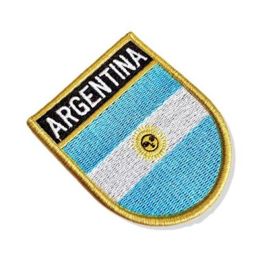 Imagem de BP0032E-001 Bandeira Argentina Patch Bordado 6,8x8,0cm - BR44