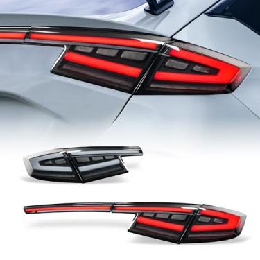 Imagem de Archaic Luzes traseiras de LED para 2022-2025 Civic Hatchback Type-R FL1 FL2 FL4 FL5, montagem de luzes traseiras para Civic de 11ª geração com animação DRL/seta sequencial, par